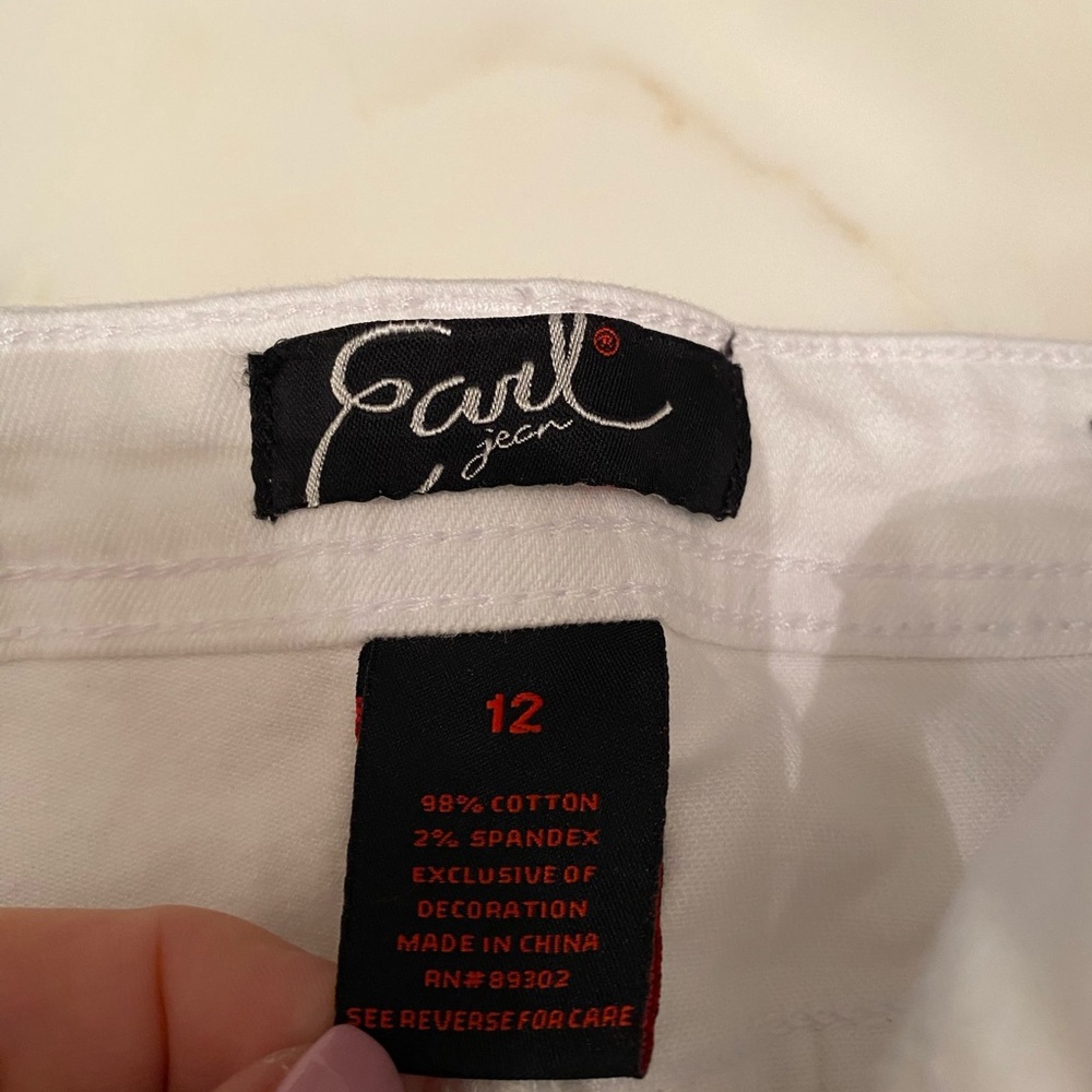 Earl Jeans Women's Skinny Jeans in White - Picture 7 of 7